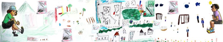 Children's picture of playground scene